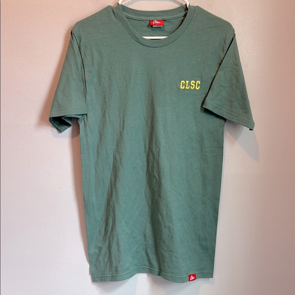 Clsc small Sucks to suck Green Short Sleeve Tee with Crew Neck